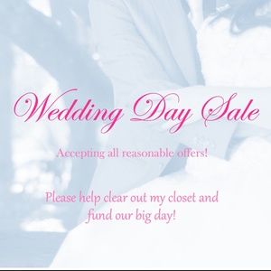 Wedding day closet clear out